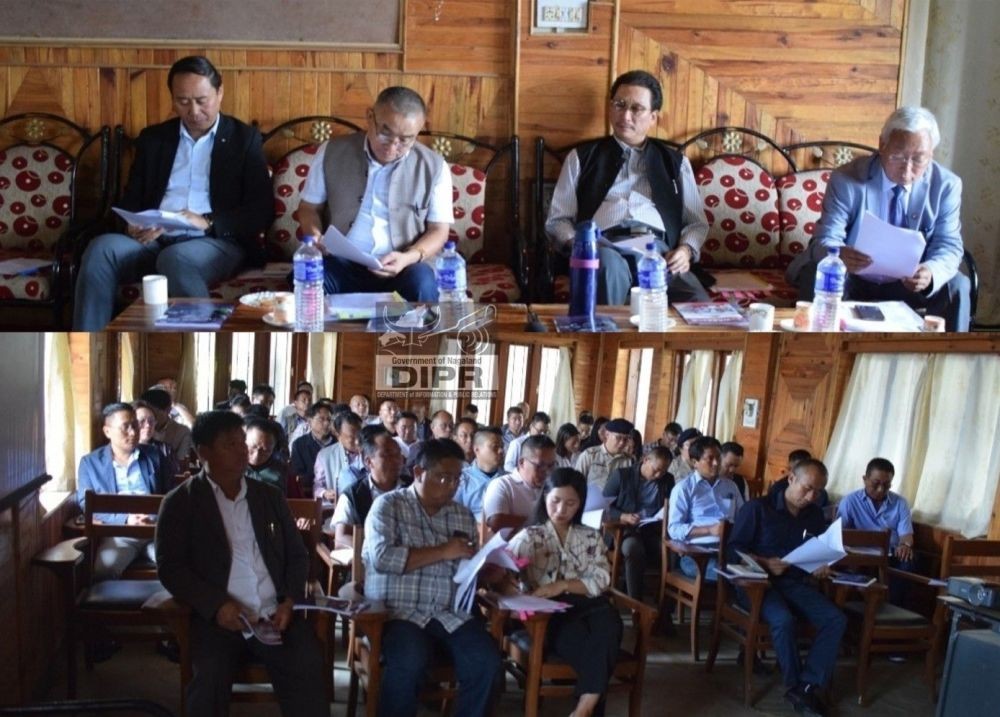 Phek District Planning & Development Board monthly meeting held at DPDB Hall, Phek on July 12. (DIPR Photo)